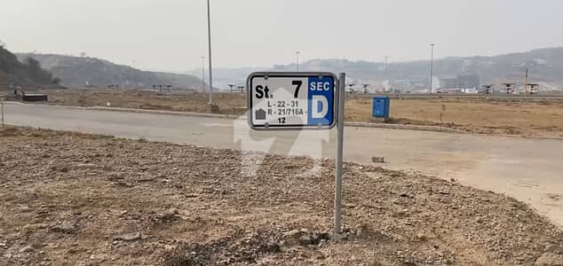 Prime Location 1 Kanal Plot For Sale Sec D Solid Level Area DHA 3 Islamabad