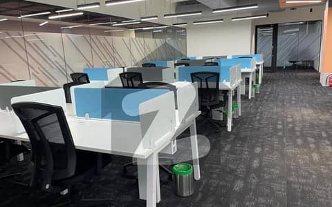 15 Seats Furnished Call Center Office Available For Lease With Executive Office At 6th Road
