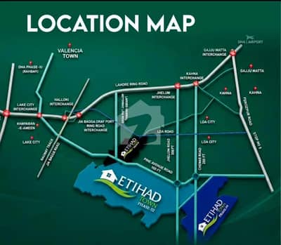 BOOKING ON DOWNPAYMENT 3 YEARS PLAN 5 MARLA PLOT ON EASY INSTALLMENTS IN ETIHAD TOWN PHASE 4 LAHORE