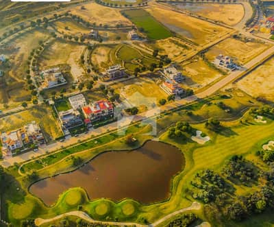 1 Kanal Golf Facing, Corner, 60ft Road, 3 Side Open Plot For Sale In Lake City Lahore