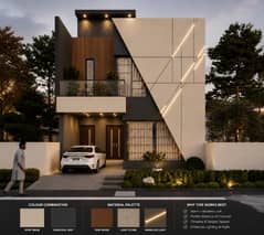 05 Marla Red Structure House For Sale In Hot Location Park View City Crystal Block
