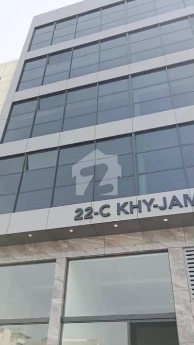 Brand New Office For Rent DHA Phase 2 Main Jami Commercial Near Ittehad Main entrance Main Road Facing Galass Elevation Building 2 washrooms( No Maintenance For 4 Months Till June 2026)