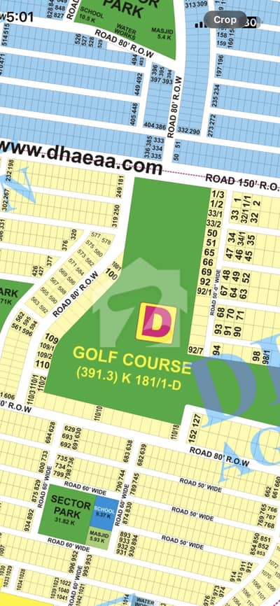FACING GOLF COURSE 4 KANAL. POSSESSION PLOT FOR SALE PRIME LOCATION ONLY ONE OPTION AVAILABLE