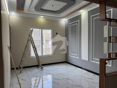 Brand New Double Storey House For Sale  Gulistan-e-Johar Block 19 Boundary Wall Society