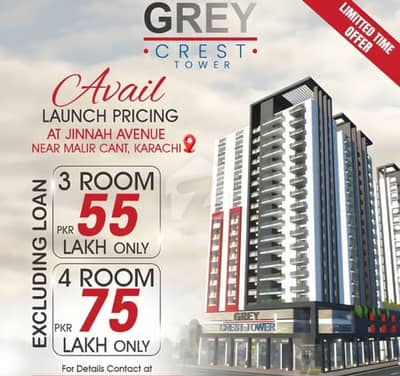 Gray Luxury Apartment 2 Bed For sale Malir cantt, Karachi Gray Luxury Apartment 2 Bed For sale Malir cantt, Karachi