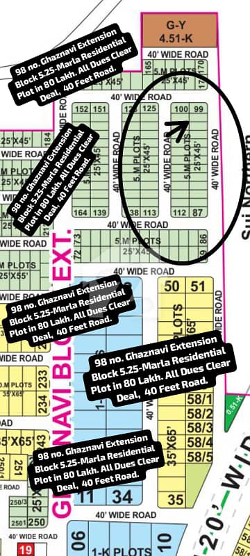 98 no. Ghaznavi Extension Block 5.25-Marla Residential Plot in 80 Lakh. All Dues Clear Deal, 40 Feet Road. Best Location For Constructing Your Dream House In Bahria Town Lahore.