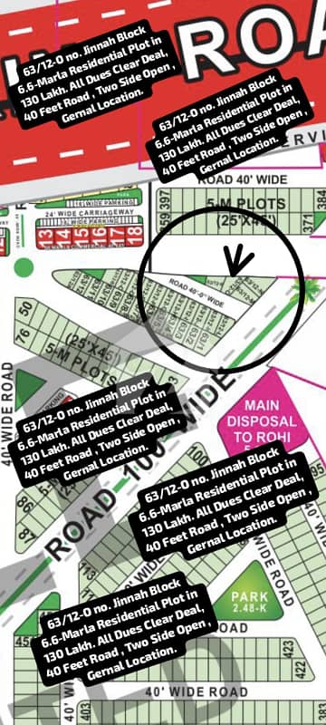 63/12-O no. Jinnah Block 6.6-Marla Front 23.6 Back 44.11 Right 59.6 Left 39.8 Residential Plot with Two Side Openin 130 Lakh. All Dues Clear Deal, 40 Feet Road. Gernal Category. Best Location For Constructing Your Dream House In Bahria Town Lahore. 63/12-O no. Jinnah Block 6.6-Marla Front 23.6 Back 44.11 Right 59.6 Left 39.8 Residential Plot with Two Side Openin 130 Lakh. All Dues Clear Deal, 40 Feet Road. Gernal Category. Best Location For Constructing Your Dream House In Bahria Town Lahore.