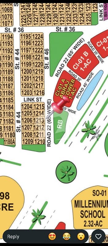 DHA Multan Sector I 1 Kanal 65ft Facing Residential Plot Near To Park, Masjid And Commercial.