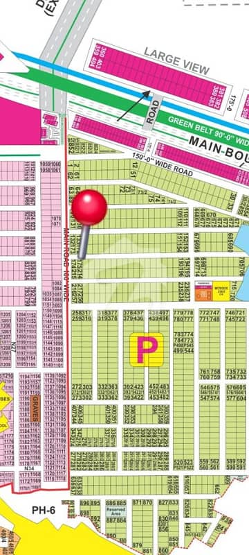 1 Kanal Plot For Sale At DHA Phase 7 Sector P