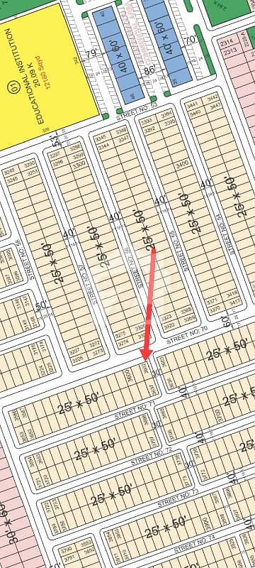 5 Marla 50Ft Road Corner Plot# 3602 Block C Faisal Hills