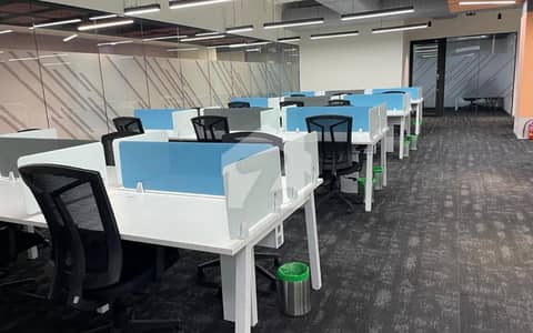 15 Seats Furnished Call Center Office Available For Lease With Executive Office At 6th Road