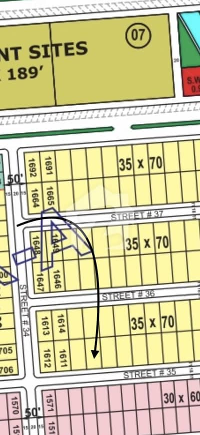 Sun Face 10 Marla Solid Plot ONLY At 1.35 Crore - FMC B17 Islamabad.