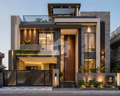 10 Marla Ultra Modern Designer House Elevation Bahria Town Lahore Sector C 10 Marla Ultra Modern Designer House Elevation Bahria Town Lahore Sector C