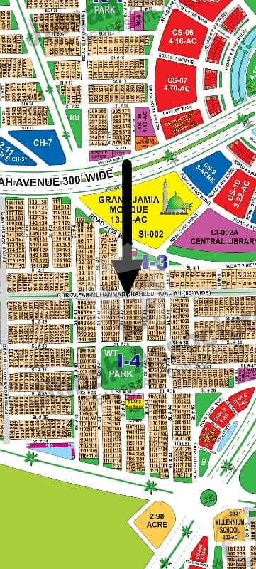 Corner 80'Ft Road Prime Location Plot Near To Park Main Boulevard Available For Sale In DHA Multan