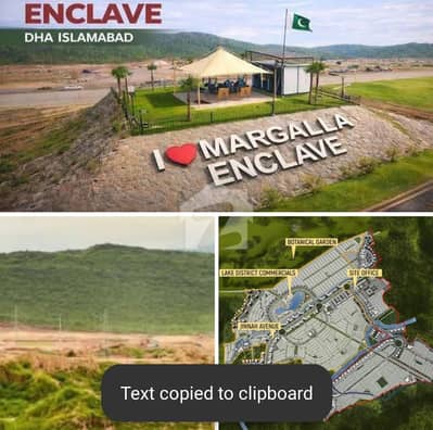 MARGALLA Enclave 1 kanal plot available for sale on prime location MARGALLA Enclave 1 kanal plot available for sale on prime location