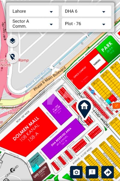 Dha Ph-6 Block A Commercial (7 -M) Near Dolmen Mall