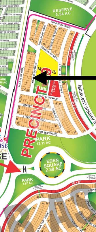 Premium 272 SQYD Plot For Sale Bahria Town Karachi (Precinct 49)