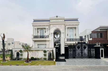 One Kanal Brand New Spanish Design Most Beautiful Full Basement Semi Furnished Bungalow For Sale At Prime Of DHA Lahore Near To Park Masjid & Commercial Market.