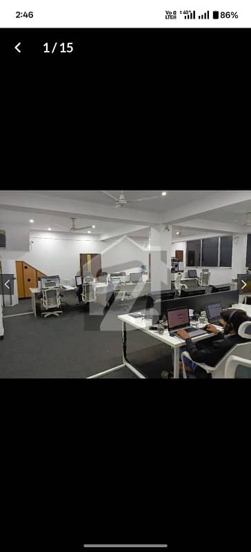 6,Marla Commercial Fist Floor Hall Available For Rent In Johar town Near Emporium Mall