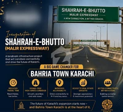 بحریہ ٹاؤن - پریسنٹ 18 بحریہ ٹاؤن کراچی,کراچی میں 2 کنال رہائشی پلاٹ 2.7 کروڑ میں برائے فروخت۔