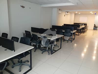 2400 Square Feet Semi-Furnished 2 Side Entrance Office For Rent Int Center G-9 Markaz