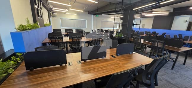 Property Connect Offers! Fully Furnished 4000sq Feet 1st Floor Corporate Office For Rent Gulberg , Islamabad|suitable for call center|IT software companies|