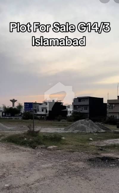 1-Kanal Proper Corner Plot For Sale in G-14/3 Islamabad