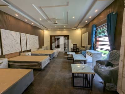 FOR RENT 2-Kanal Semi Furnished Double Storey 14-Beds with Solar Panel F_7/4