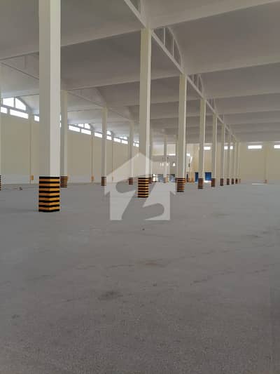 Port Qasim Eastern Zone 120000 Sq Ft Space With 40 Feet Hight RCC With Huge Car And Bikes Parking