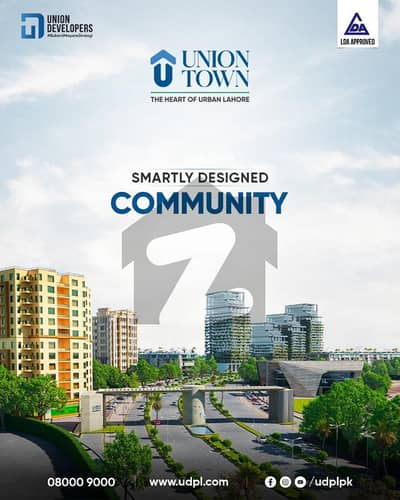 3 Marla Residential Plot For Sale on Installment In Main Boulevard Union Town, Near Etihad Town Raiwind Road Lahore.