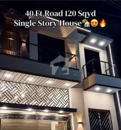 BRAND NEW BUNGALOW FOR SALE 120Sq YARD 40 FIT ROAD SAADI GARDEN SEC 33