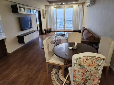 Opposite Centurus Mall, Beautiful corner 2 bed fully furnished apartment in Elysium Tower Islamabad