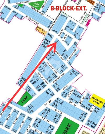 Phase 5 Hot ideal location B Block 18 Marla plot