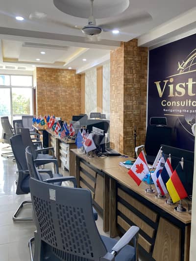 Fully Furnished Half/Shared Office for Rent in Al Hameed Mall G-11 Markaz Islamabad | 4 Workstations + Executive Desk