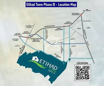 Etihad Town Phase 3 Booking Start from 1140000/-  Residential & Commercial Plots  Fresh Booking Available