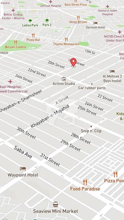 Prime 1000 Sq. Yards Plot For Sale DHA Phase 5, Khayaban-E-Mujahid, Street . . . . . !!!
