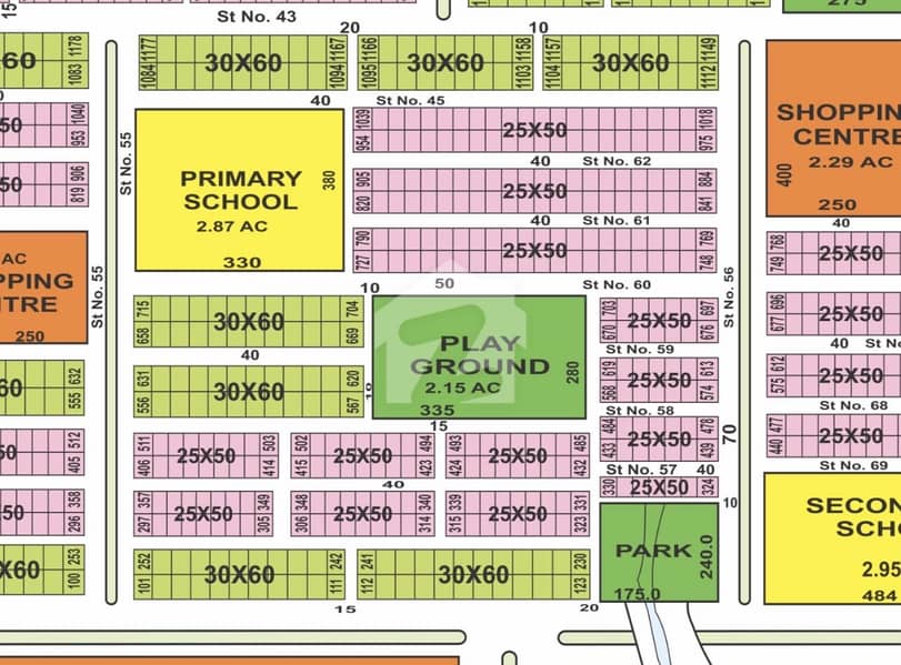 5 Marla Outclass Location Plot 5 Marla Outclass Location Plot