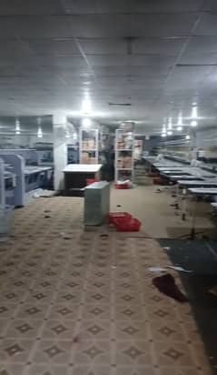 18000 Square Feet Double Storey Factory For Rent Multan Road Lahore