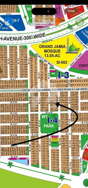 DHA Multan Sector I 1 Kanal Residential Plot Near To Park, Masjid And Commercial.