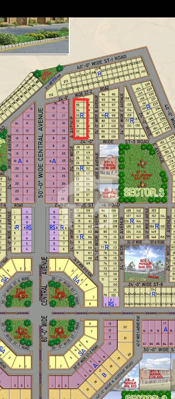 120 Sq Yards West Open Plot Sector 3