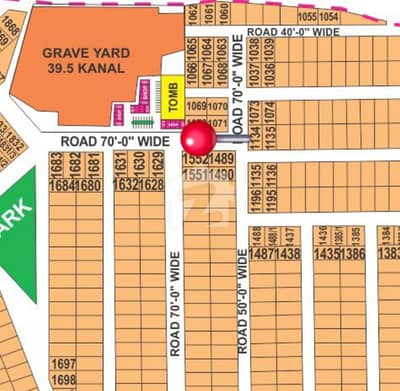 1 Kanal Plot For Sale At DHA Phase 7 Sector Y Croner Super Hot Plot