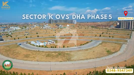 DHA PHASE 5 SECTOR K OVS WIDE ROAD GREEN FACE PLOT