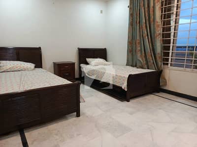 8 Marla Furnished House's Portion Available. For Rent In Faisal Town F-18 Islamabad.