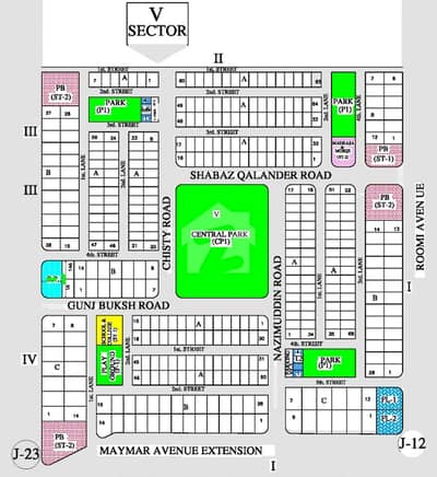 Gulshan-e-Maymar - Sector V Residential Plot Sized 812 Square Yards