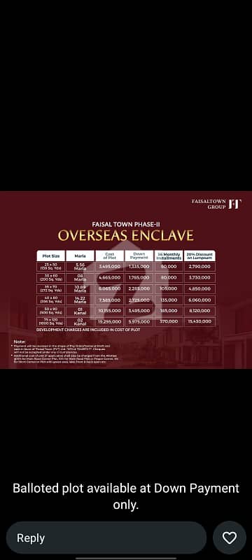 8 Marla Plot File in Rs 17,85,000 Booking in Faisal Town Phase 2 8 Marla Plot File in Rs 17,85,000 Booking in Faisal Town Phase 2