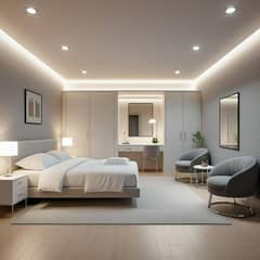 One Bed Luxury Furnished Apartment Available For Rent In Sector C Bahria Town Lahore