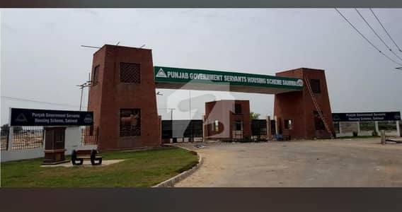 پنجاب گورنمنٹ سرونٹ ہاؤسنگ سکیم ساہیوال میں 10 مرلہ رہائشی پلاٹ 82.0 لاکھ میں برائے فروخت۔