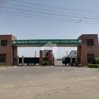 پنجاب گورنمنٹ سرونٹ ہاؤسنگ سکیم ساہیوال میں 5 مرلہ رہائشی پلاٹ 38.0 لاکھ میں برائے فروخت۔