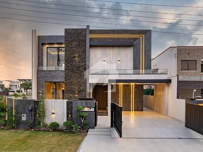 1 Kanal Brand New Super luxury ultra Modern Designer Double height lobby 100 feet size road top location House For sale in Eme society