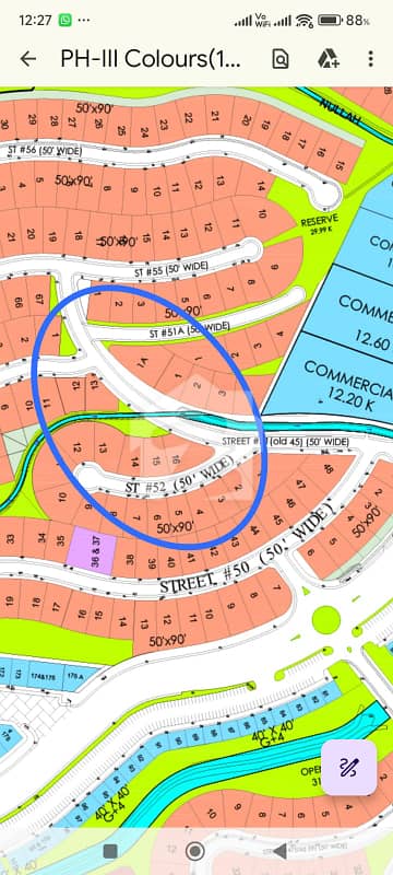 DHA Phase 3 Prime Location 1 Kanal Corner Plot (Triple Category) for Sale! Sector B, Islamabad.
